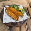 Запечённая скумбрия с рукколой и помидорами Черри